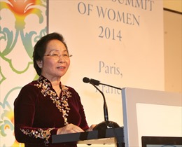 PCT nước Nguyễn Thị Doan phát biểu tại HN thượng đỉnh phụ nữ toàn cầu